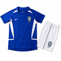 BRAZIL 2002 AWAY KIDS Jersey