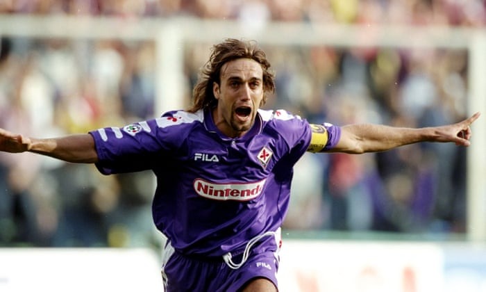 FIORENTINA 1998/99 HOME X BATISTUTA Jersey