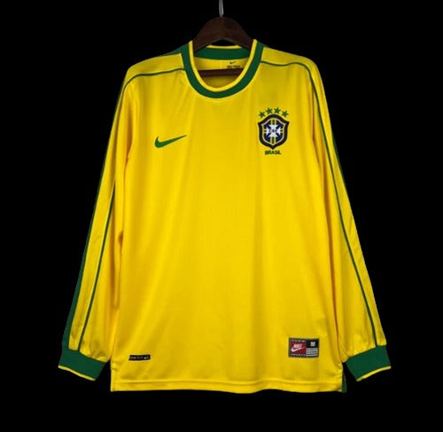 Brazil 1998 (Home) - Long Sleeve Jersey