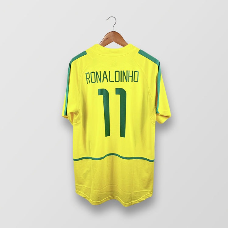 BRAZIL 2002 HOME X RONALDINHO Jersey