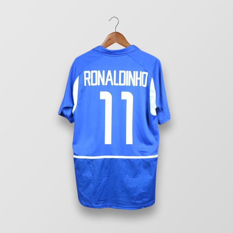 BRAZIL 2002 AWAY X RONALDINHO Jersey