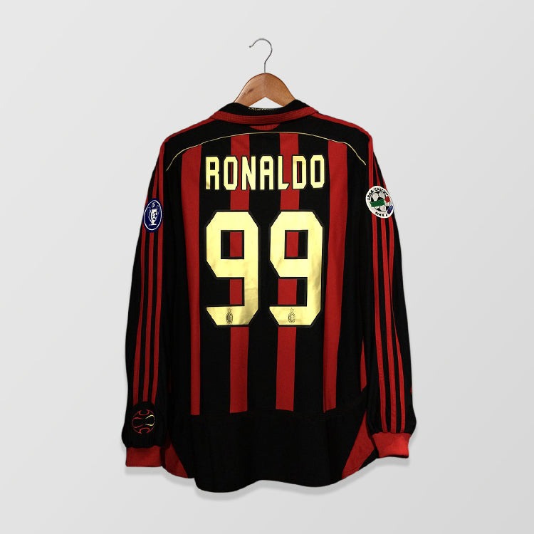 AC Milan 2006/07 (Home) - Long Sleeve x Ronaldo Jersey