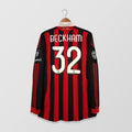 AC MILAN 2009/10 HOME x BECKHAM - LONG SLEEVE Jersey