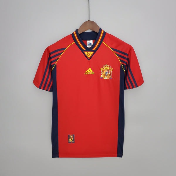 Spain 1998 Home Shirt Jersey