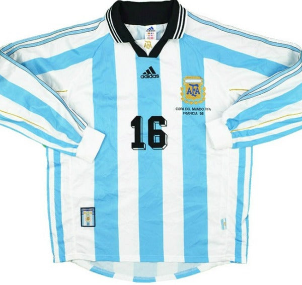 Argentina 1998 (Home) - Long Sleeve Jersey