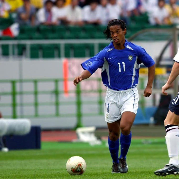BRAZIL 2002 AWAY X RONALDINHO Jersey