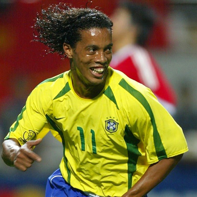BRAZIL 2002 HOME X RONALDINHO Jersey