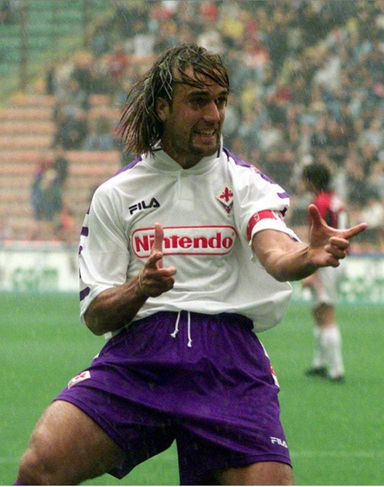 FIORENTINA 1998/99 AWAY X BATISTUTA Jersey