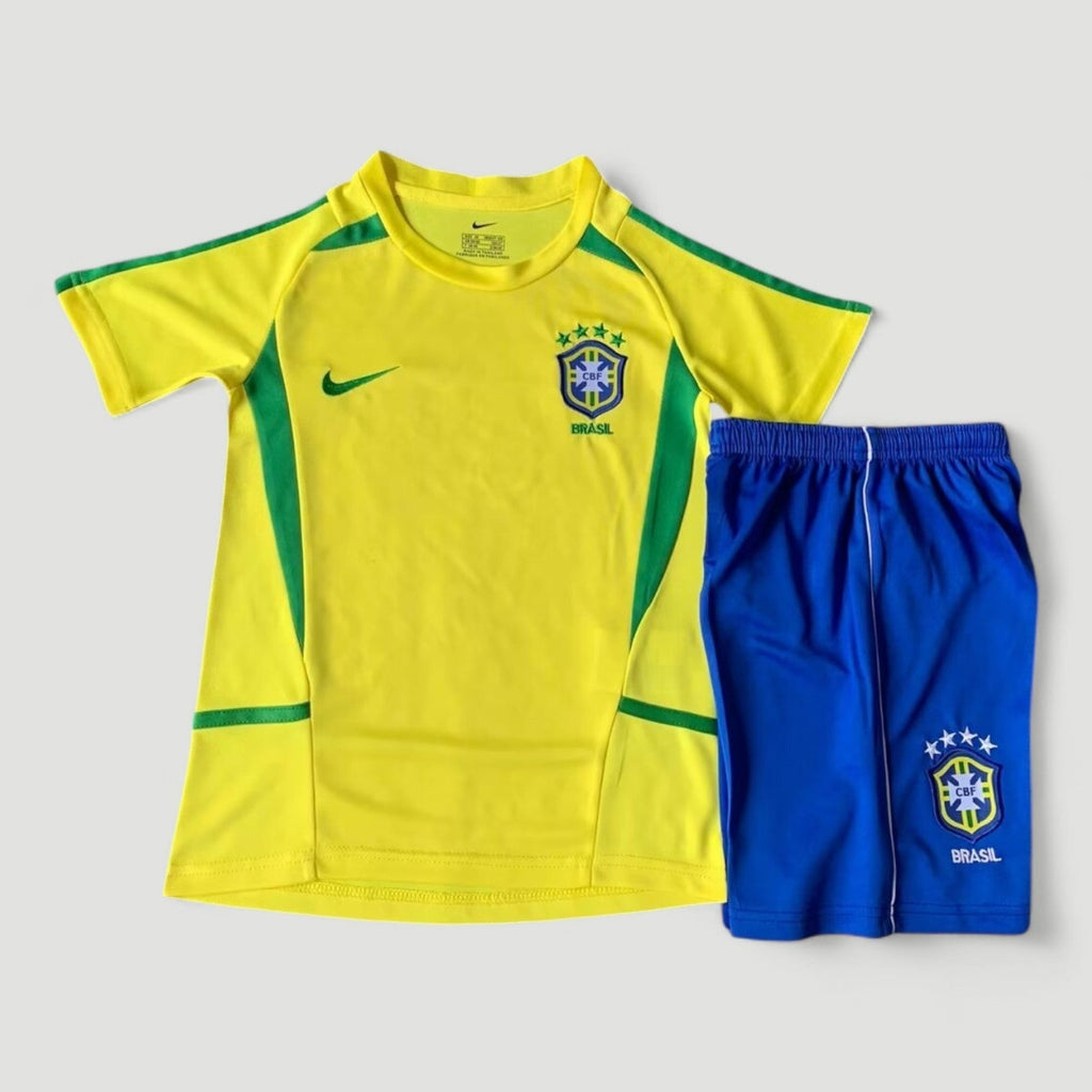 BRAZIL 2002 HOME KIDS Jersey